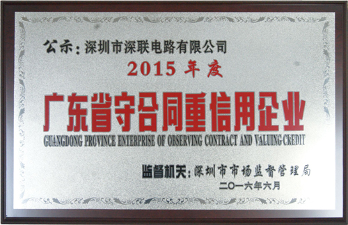 廣東省守合同重信用企業